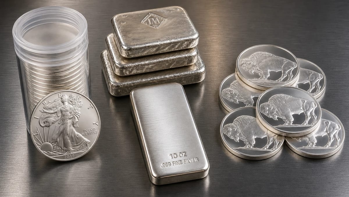 Silver Coins vs. Bars vs. Rounds: What to Buy at Every Stage