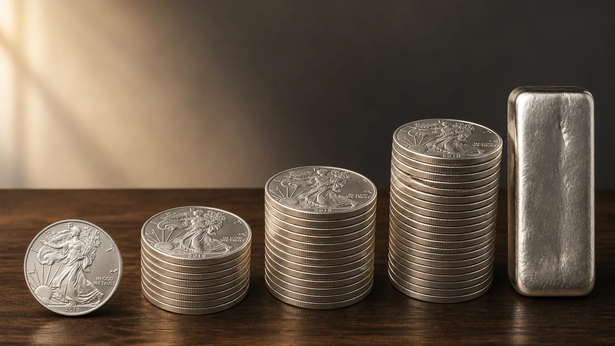 Silver Stacking Milestones: What Actually Changes at 10, 25, 50, and 100 Ounces