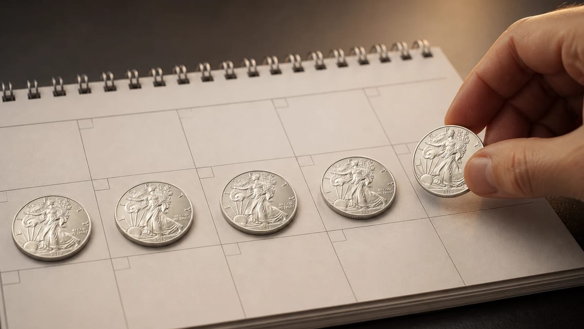 Silver Stacking Systems That Work: DCA, the 52-Week Challenge, and the No-Miss Rule