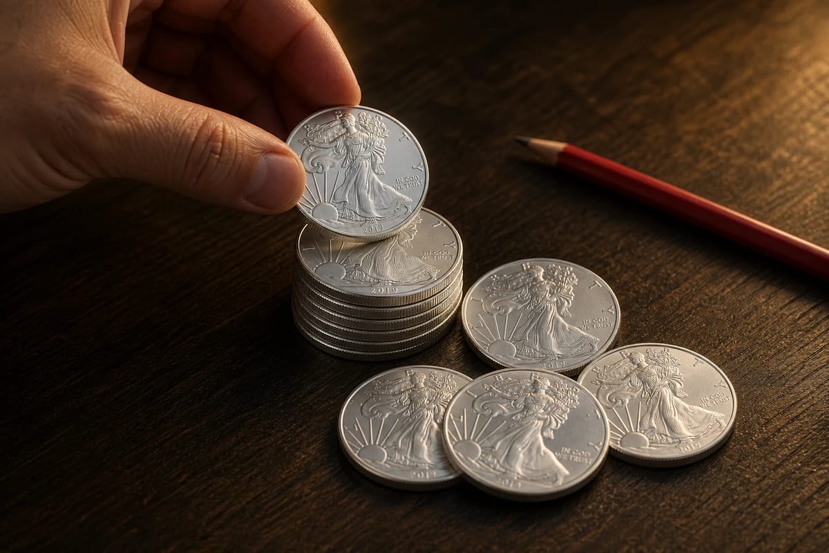 Adding one more coin to the stack on a red week