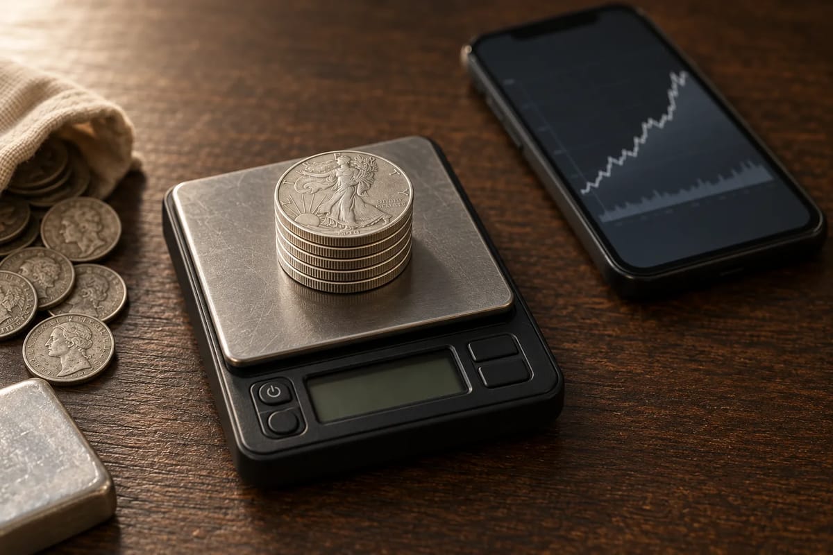 Weigh your silver and check the spot price before you get a quote