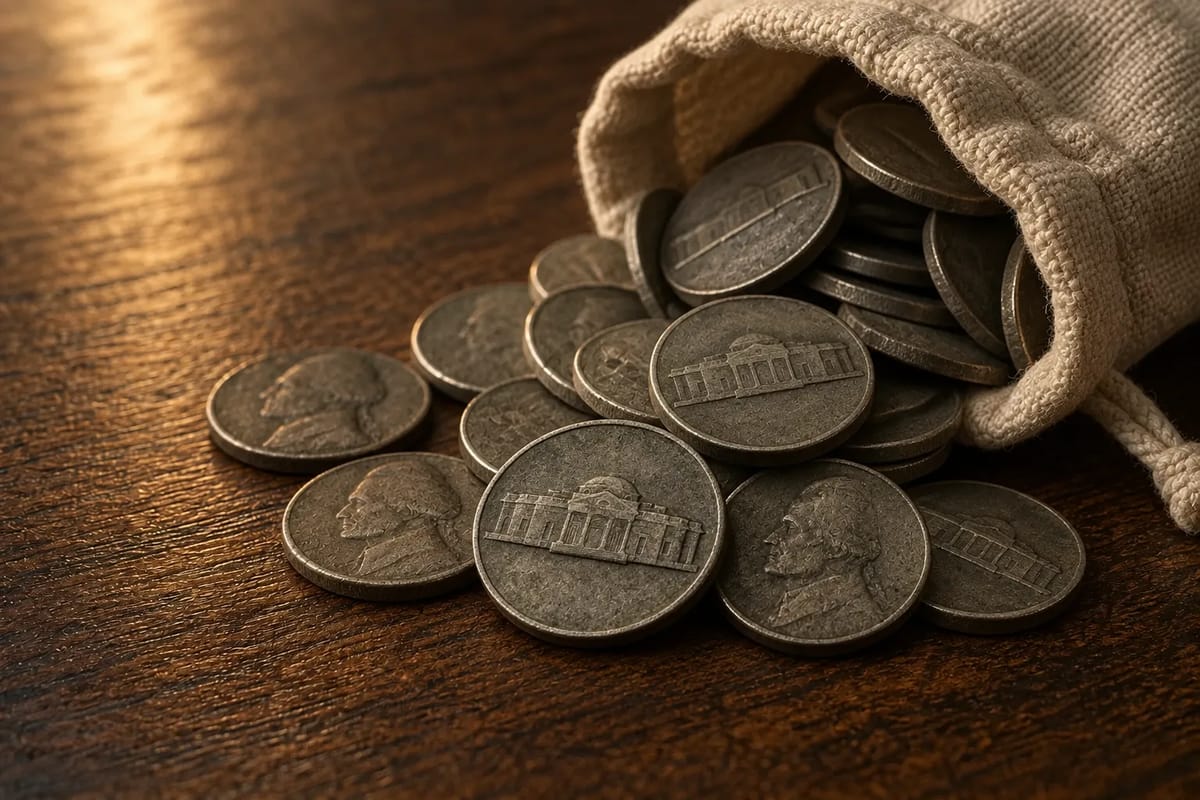 A bag of war nickels