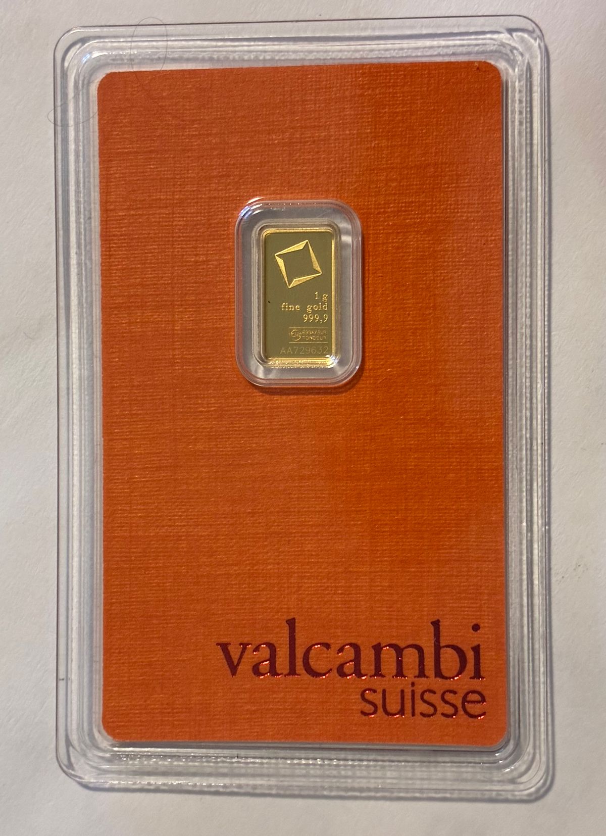 Valcambi 1g Gold Bar .9999 Card Golden Penny Hunt | PeerMetals