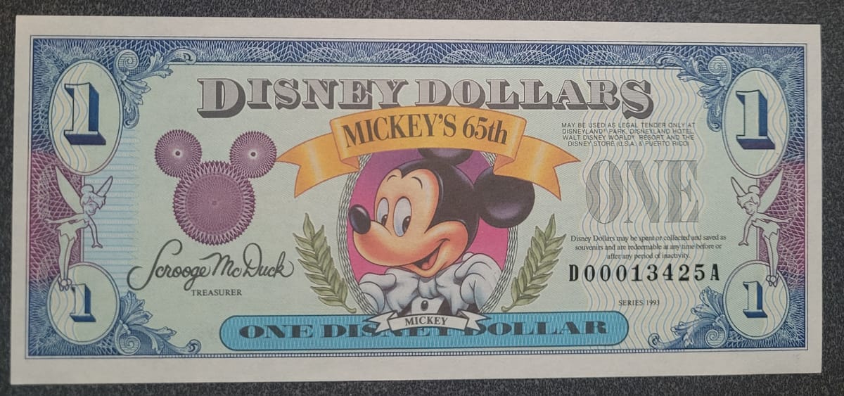 DISNEY DOLLAR SET - 1988/89/93 | PeerMetals