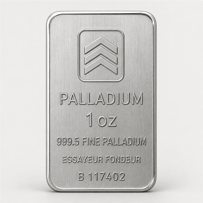 1 oz Palladium Bar obverse