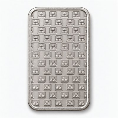 1 oz Platinum Bar reverse
