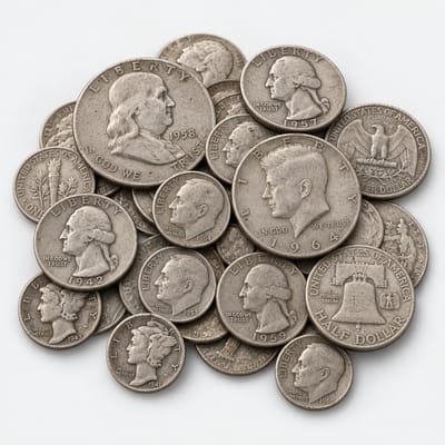 90% Junk Silver (Pre-1965 U.S. Coins)