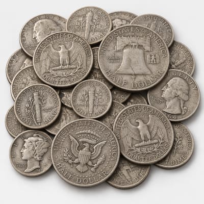 90% Junk Silver (Pre-1965 U.S. Coins) reverse