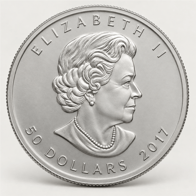 Canadian Palladium Maple Leaf obverse