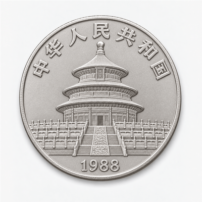 Chinese Platinum Panda obverse