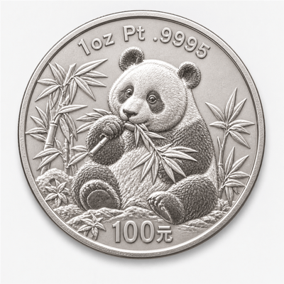 Chinese Platinum Panda reverse