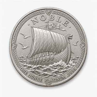 Isle of Man Platinum Noble reverse