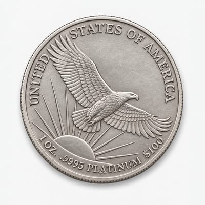 Platinum American Eagle reverse