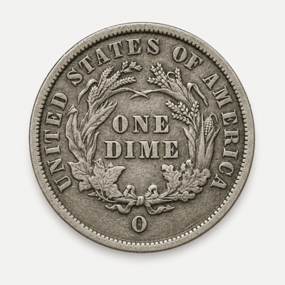 1895-O Barber Dime reverse