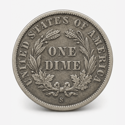 1913-S Barber Dime reverse