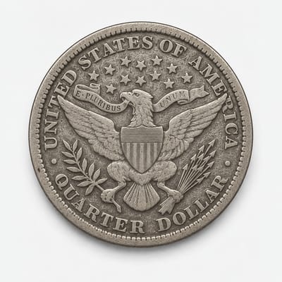 1907-P Barber Quarter reverse
