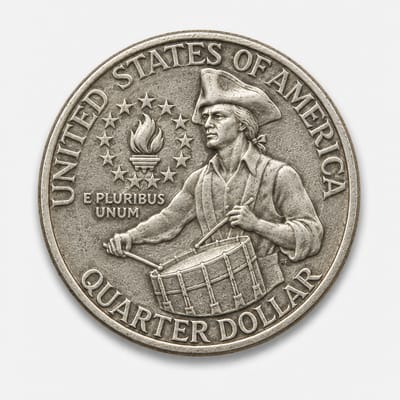 1976 Bicentennial Quarter reverse