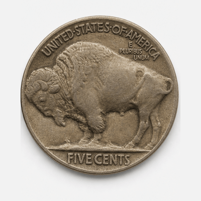 1916 Doubled Die Obverse Buffalo Nickel reverse