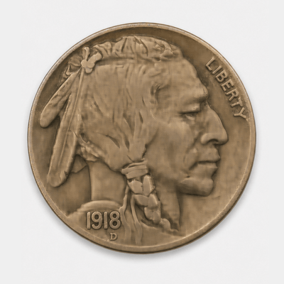 1918-D 8 Over 7