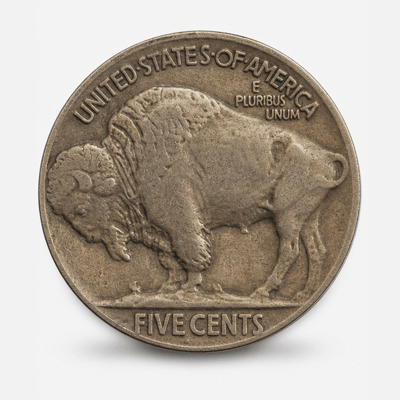 1926-S Buffalo Nickel reverse