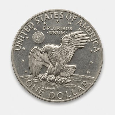 1973 Mint Set only Eisenhower Dollar reverse