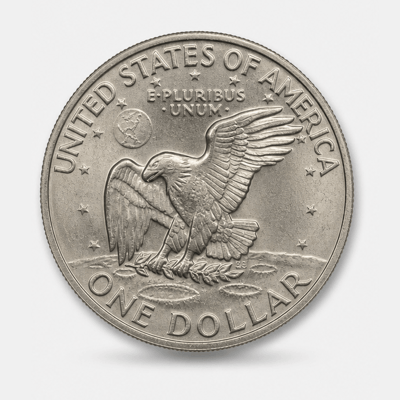 1974-D Eisenhower Dollar reverse
