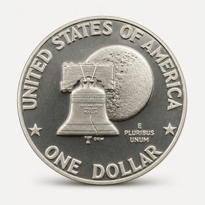 1976-S 40% Silver Bicentennial Eisenhower Dollar reverse