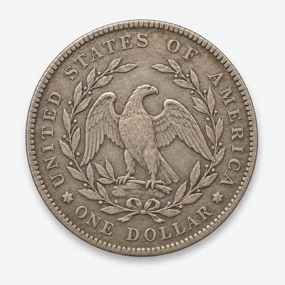 1795 2 Leaves Flowing Hair / Draped Bust Dollar reverse
