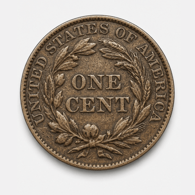 1856 Flying Eagle Cent reverse