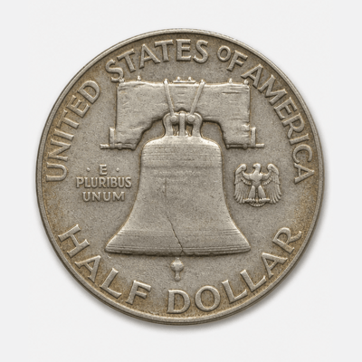 1949-D Franklin Half Dollar reverse