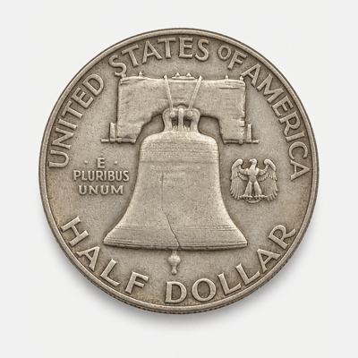 1949-S Franklin Half Dollar reverse
