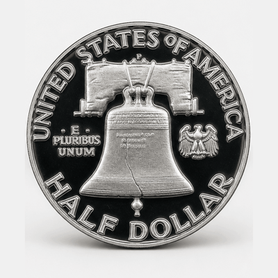 1961 Doubled Die Reverse Franklin Half Dollar reverse