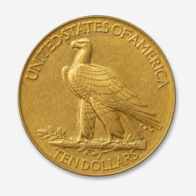 1907 Wire Rim Indian Head Gold Eagle reverse
