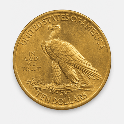 1911-D With Motto Indian Head Gold Eagle reverse