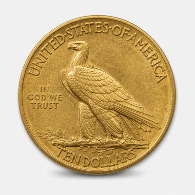 1920-S With Motto Indian Head Gold Eagle reverse