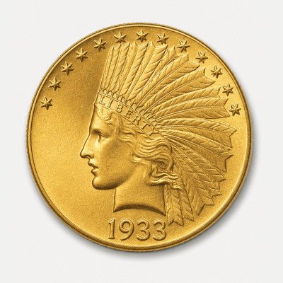 1933 With Motto Indian Head Gold Eagle