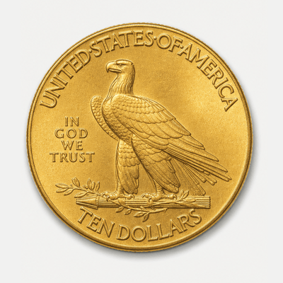 1933 With Motto Indian Head Gold Eagle reverse