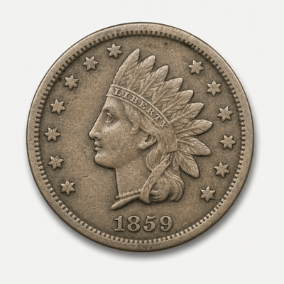 1859 Laurel Wreath Reverse