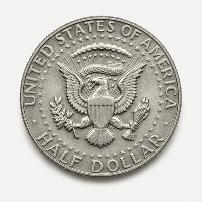 1964 Kennedy Half Dollar reverse