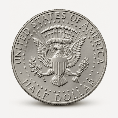 2021-P Kennedy Half Dollar reverse