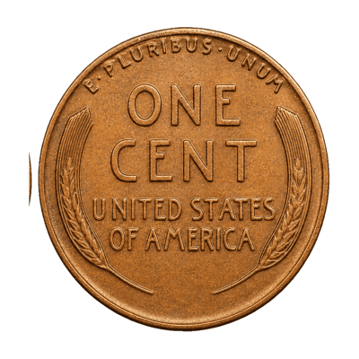1955 Doubled Die Obverse Lincoln Wheat Penny reverse