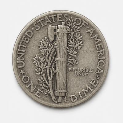 1926-S Mercury Dime reverse