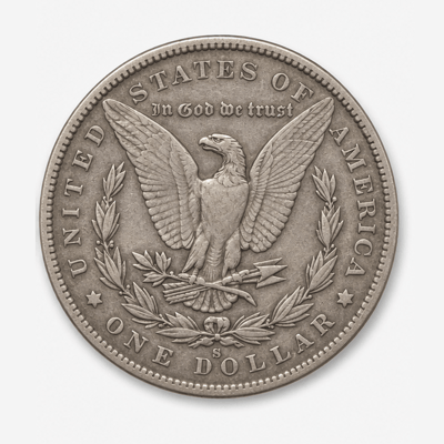 1878 8 Tail Feathers Morgan Silver Dollar reverse