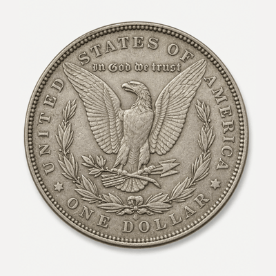 1921 Morgan Silver Dollar reverse