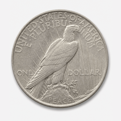 1922 Normal Relief Peace Dollar reverse