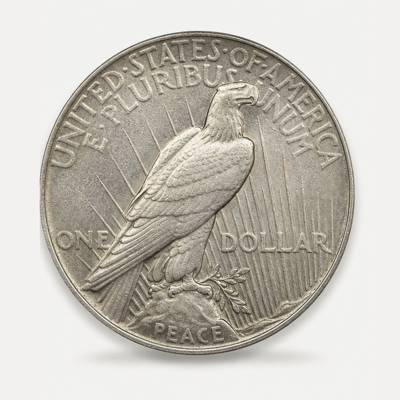 1928 Peace Dollar reverse