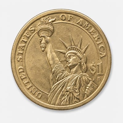 2007-D George Washington Presidential Dollar reverse