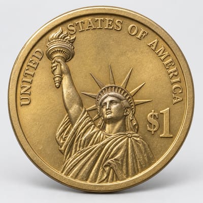 2007 George Washington Presidential Dollar reverse