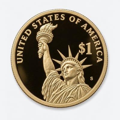2007-S George Washington Presidential Dollar reverse