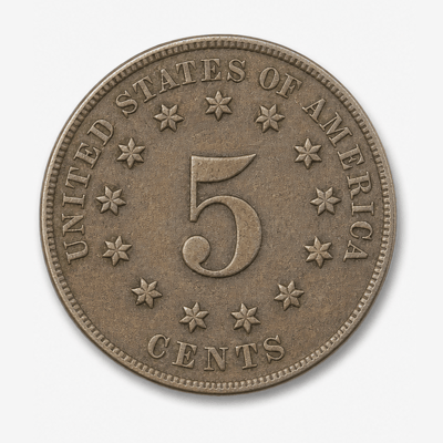 1871 Shield Nickel reverse